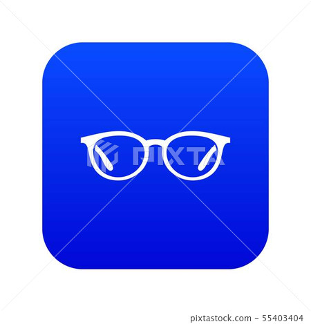 Glasses icon digital blue - Stock Illustration [55403404] - PIXTA