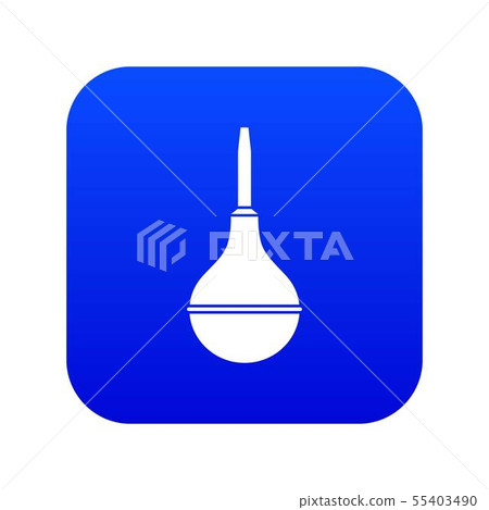 Medical pear icon digital blue 55403490