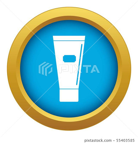 Cosmetic tube of cream or gel icon blue vector isolated Cosmetic tube of cream or gel icon blue vector isolated 55403585