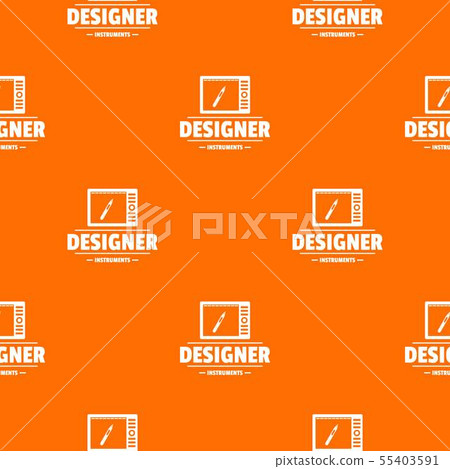 Designer shop pattern vector orange Designer shop pattern vector orange 55403591