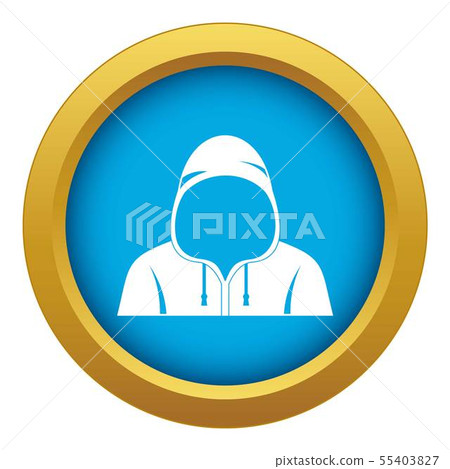 Hood icon blue vector isolated Hood icon blue vector isolated 55403827