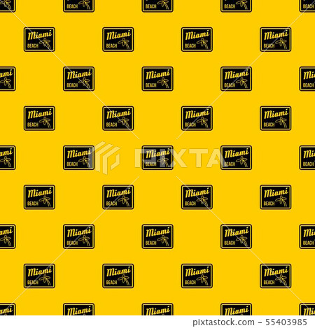 Miami beach pattern vector 55403985