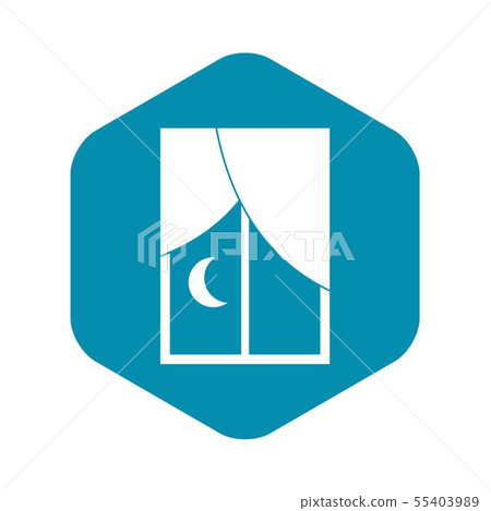 Nightly window icon, simple style Nightly window icon, simple style 55403989