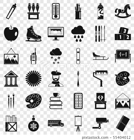 Good drawing icons set, simple style Good drawing icons set, simple style 55404012