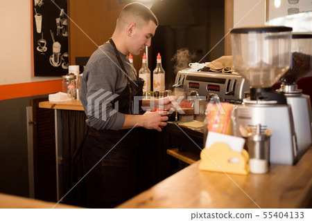 Barista Coffee Shop Waiter Waitress Couple Apron Barista Coffee Shop Waiter Waitress Couple Apron 55404133