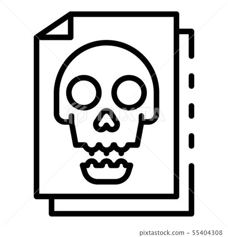 Infected files icon, outline style Infected files icon, outline style 55404308
