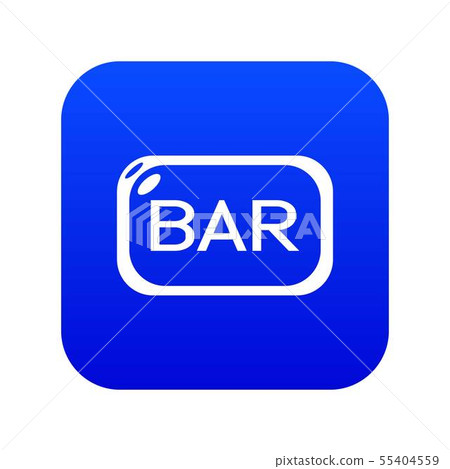 Bar board icon blue vector 55404559