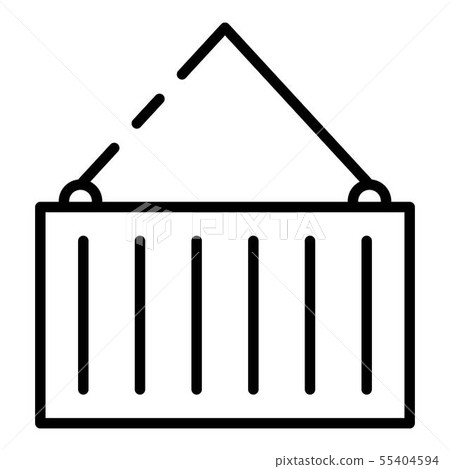 Large export container icon, outline style Large export container icon, outline style 55404594