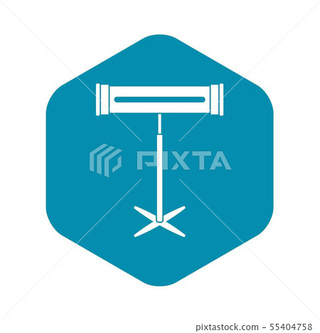 Electric heater icon, simple style Electric heater icon, simple style 55404758