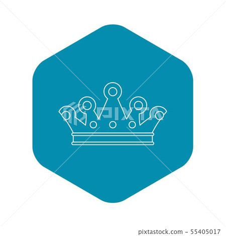 Royal crown icon, outline style Royal crown icon, outline style 55405017