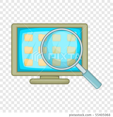 Desktop folders icon, cartoon style 55405068
