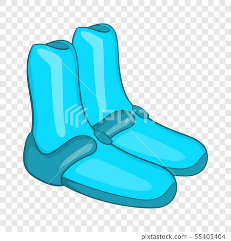 Reef shoes for surfboard icon, cartoon style 55405404