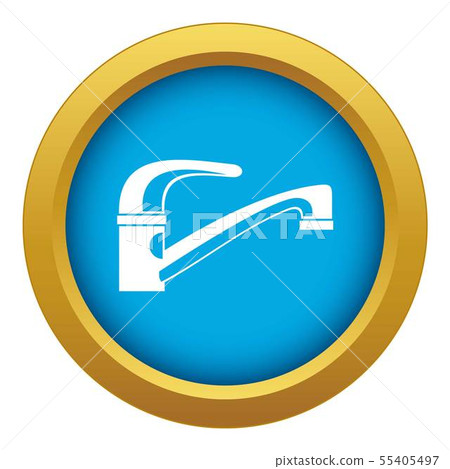 Water tap icon blue vector isolated - Stock Illustration [55405497] - PIXTA