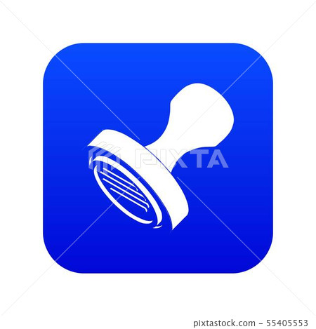 Postal stamp icon blue vector - Stock Illustration [55405553] - PIXTA