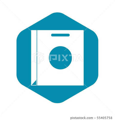 Paper bag icon, simple style Paper bag icon, simple style 55405758