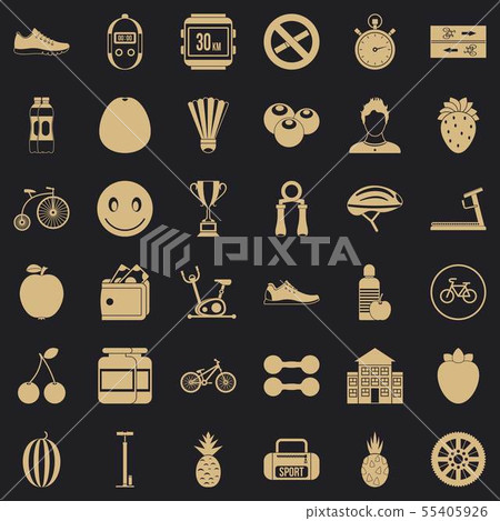 Measure icons set, simle style 55405926