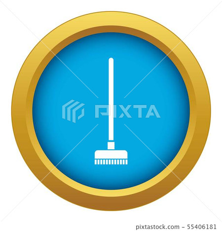 Brush for a floor icon blue vector isolated Brush for a floor icon blue vector isolated 55406181