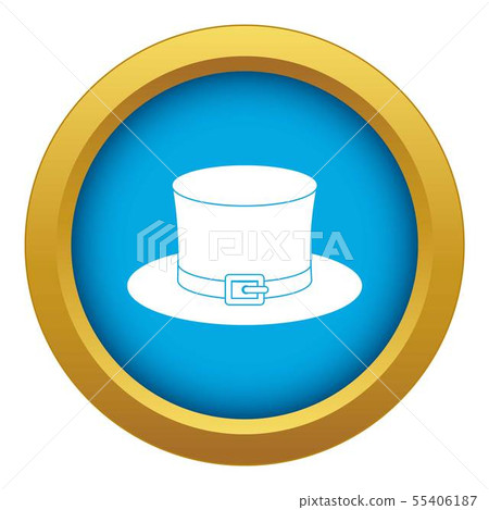 Leprechaun hat icon blue vector isolated Leprechaun hat icon blue vector isolated 55406187