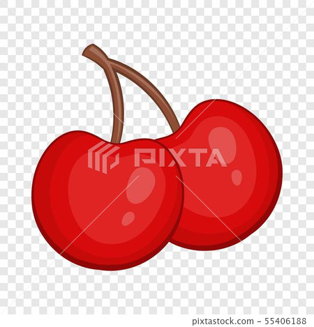 Cherry icon, cartoon style Cherry icon, cartoon style 55406188