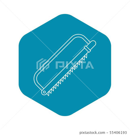Sergical saw icon, outline style Sergical saw icon, outline style 55406193