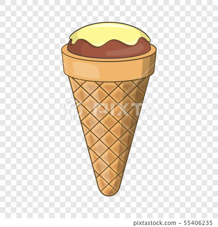 Pistachio ice cream icon, cartoon style Pistachio ice cream icon, cartoon style 55406235