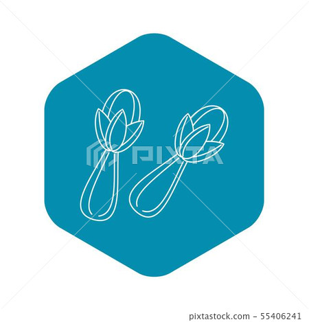 Cloves icon, outline style 55406241