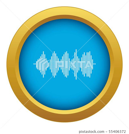 Audio digital equalizer technology icon blue vector isolated Audio digital equalizer technology icon blue vector isolated 55406372