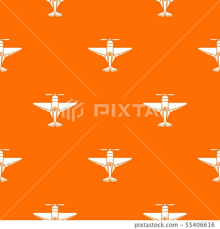 Small plane pattern vector orange Small plane pattern vector orange 55406616