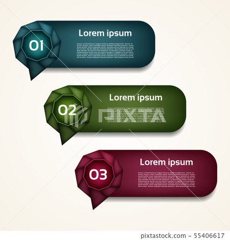 Modern infographics options banner. Modern infographics options banner. 55406617