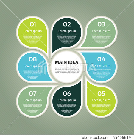 Vector circle infographic. Vector circle infographic. 55406619