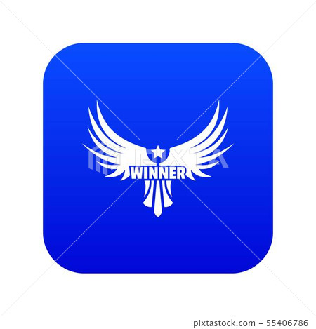 Winner wing icon blue vector-插圖素材 [55406786] - PIXTA圖庫