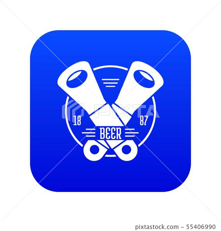 Tin opener icon blue vector 55406990