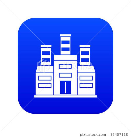 Refinery icon digital blue - Stock Illustration [55407118] - PIXTA