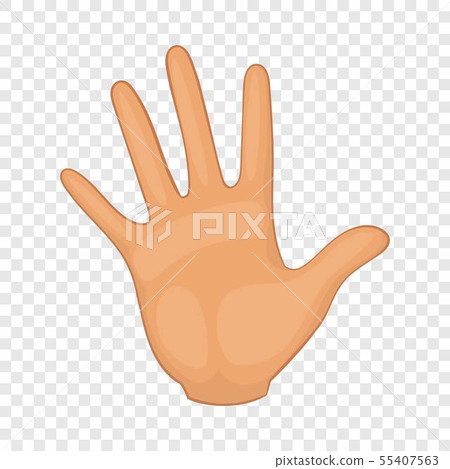 Hand icon, cartoon style Hand icon, cartoon style 55407563