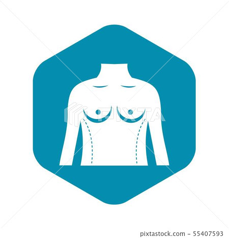 Plastic surgery of torso icon, simple style Plastic surgery of torso icon, simple style 55407593