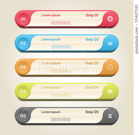 Modern infographics options banner. 55407595