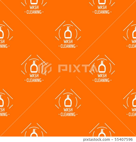 Cleaning wash pattern vector orange Cleaning wash pattern vector orange 55407596