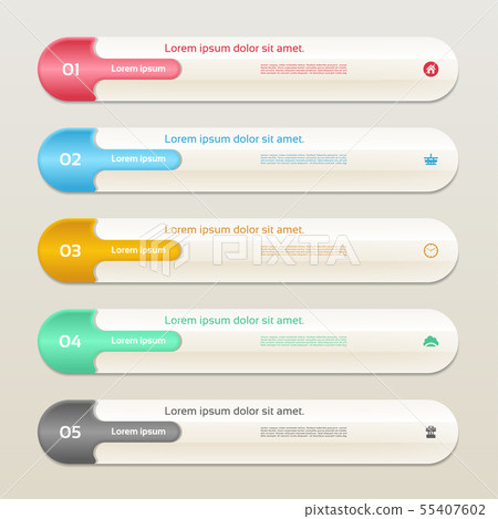 Modern infographics options banner. 55407602