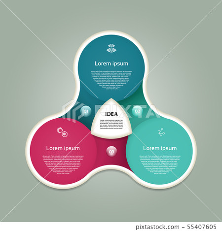 Vector circle infographic. Template for diagram - Stock Illustration ...