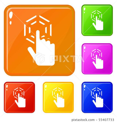 Click icons set vector color - Stock Illustration [55407733] - PIXTA