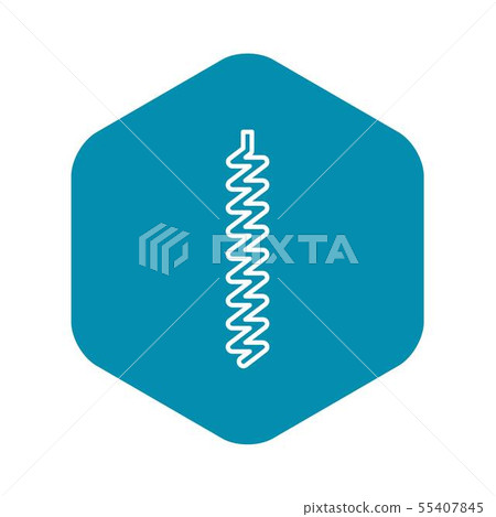 Corkscrew icon, outline style Corkscrew icon, outline style 55407845