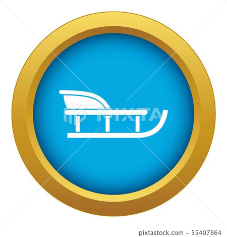 Sled icon blue vector isolated 55407864