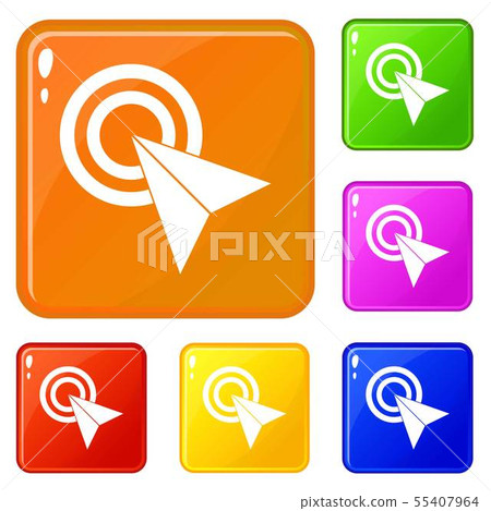 Click icons set vector color - Stock Illustration [55407964] - PIXTA