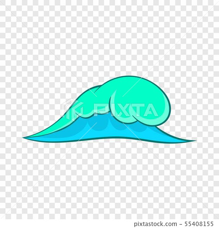 Big ocean wave icon, cartoon style 55408155