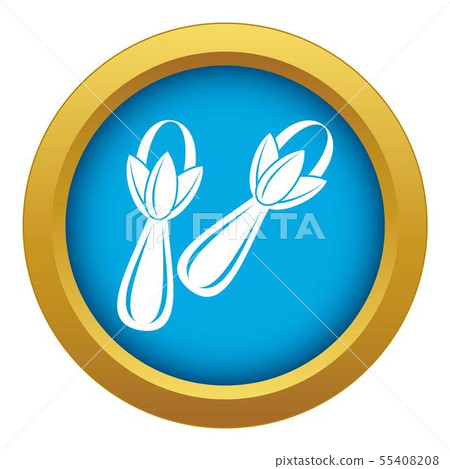 Spice cloves icon blue vector isolated Spice cloves icon blue vector isolated 55408208