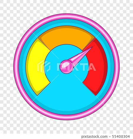 Speedometer for car icon, cartoon style Speedometer for car icon, cartoon style 55408304