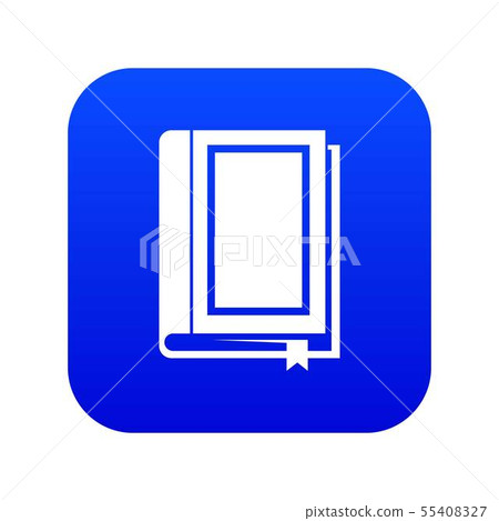 Book icon digital blue - Stock Illustration [55408327] - PIXTA