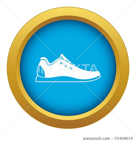 Athletic shoe icon blue vector isolated - Stock Illustration [55409014 ...