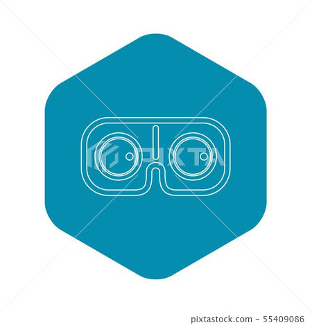 VR glasses icon, outline style 55409086