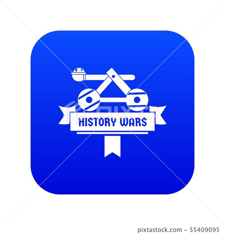 Catapult icon blue vector Catapult icon blue vector 55409095